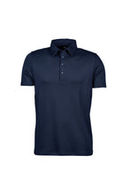 Load image into Gallery viewer, Tee Jays Mens Pima Short Sleeve Cotton Polo Shirt (Navy Blue)