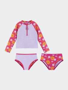 Girls  Grapefruit 2-Piece Swimsuit with Reversible Bottoms