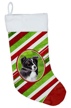 Load image into Gallery viewer, Border Collie Candy Cane Holiday Christmas Christmas Stocking