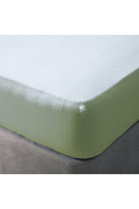 Belledorm Brushed Cotton Fitted Sheet (Green Apple) (Twin) (UK - Single)