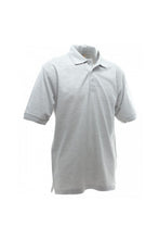 Load image into Gallery viewer, UCC 50/50 Mens Heavweight Plain Pique Short Sleeve Polo Shirt (Heather Grey)
