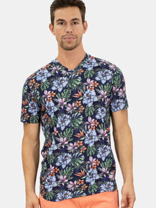 Maze Colorful Floral Navy