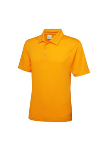 Mens Plain Sports Polo Shirt - Gold