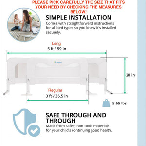 Carlson 5 Ft. Toddler Bed Rail For All Bed Size