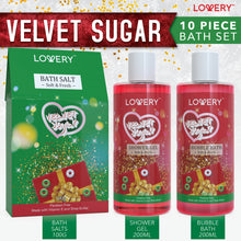 Load image into Gallery viewer, Lovery Bath And Body Christmas Gift Box 10pc Set