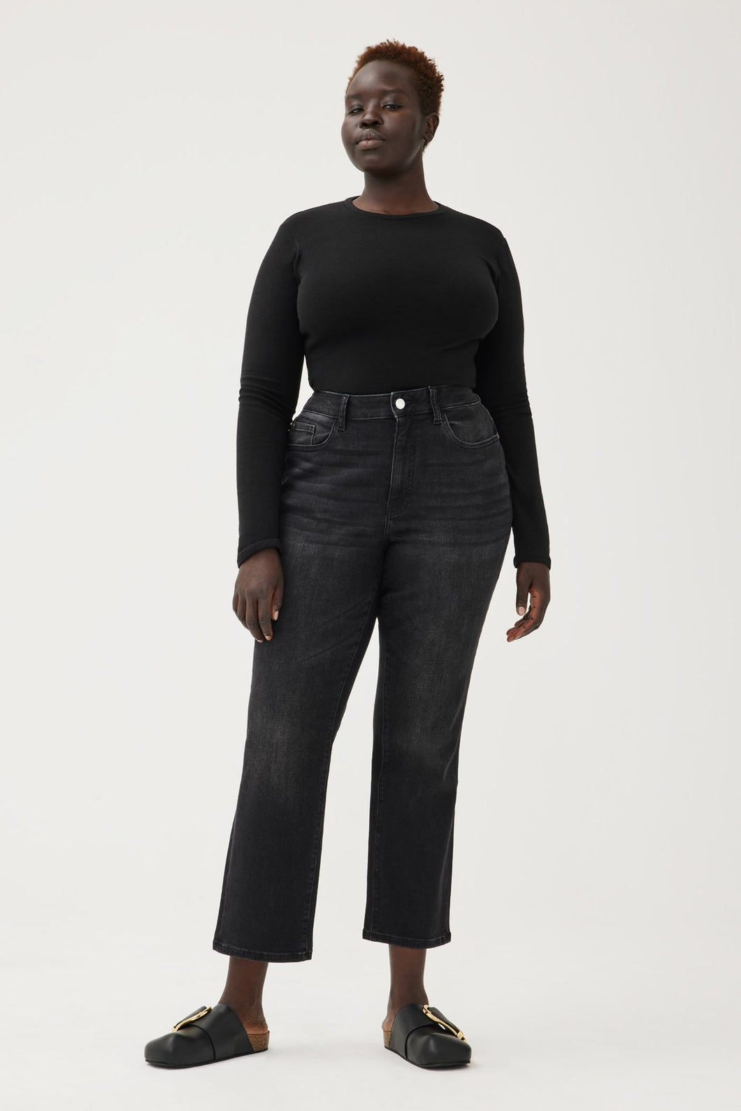 ASE Plus - High Rise Straight Jeans - Nightfall