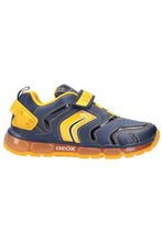 Load image into Gallery viewer, Geox Boys J Android B Touch Fastening Sneaker (Navy/Dark Yellow)