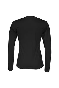 Womens/Ladies Long-Sleeved T-Shirt - Black
