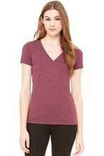 Load image into Gallery viewer, Bella Ladies/Womens Triblend Crew Neck T-Shirt (Maroon Triblend)
