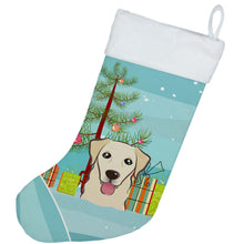 Load image into Gallery viewer, Christmas Tree and Golden Retriever Christmas Stocking