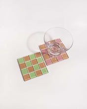 Load image into Gallery viewer, Glass Tile Coaster - Earthy Pink