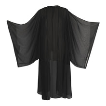 Load image into Gallery viewer, Black Sheer Kimono