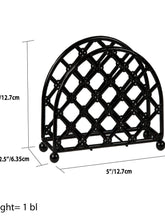 Load image into Gallery viewer, Lattice Collection Free-Standing Napkin Holder, Black