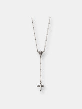 Load image into Gallery viewer, Rosary Fleur de Lis Shield Necklace