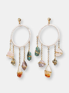 Healing Crystal Garland Earrings