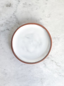 Small Terra-cotta Plates - White