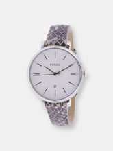 Load image into Gallery viewer, Fossil Women&#39;s Mini Jacqueline ES4631 Silver Leather Quartz Fashion Watch