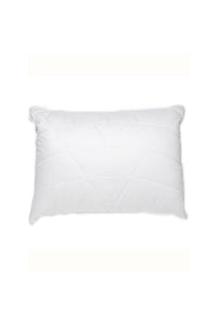 Quilted Bamboo Pillow - White