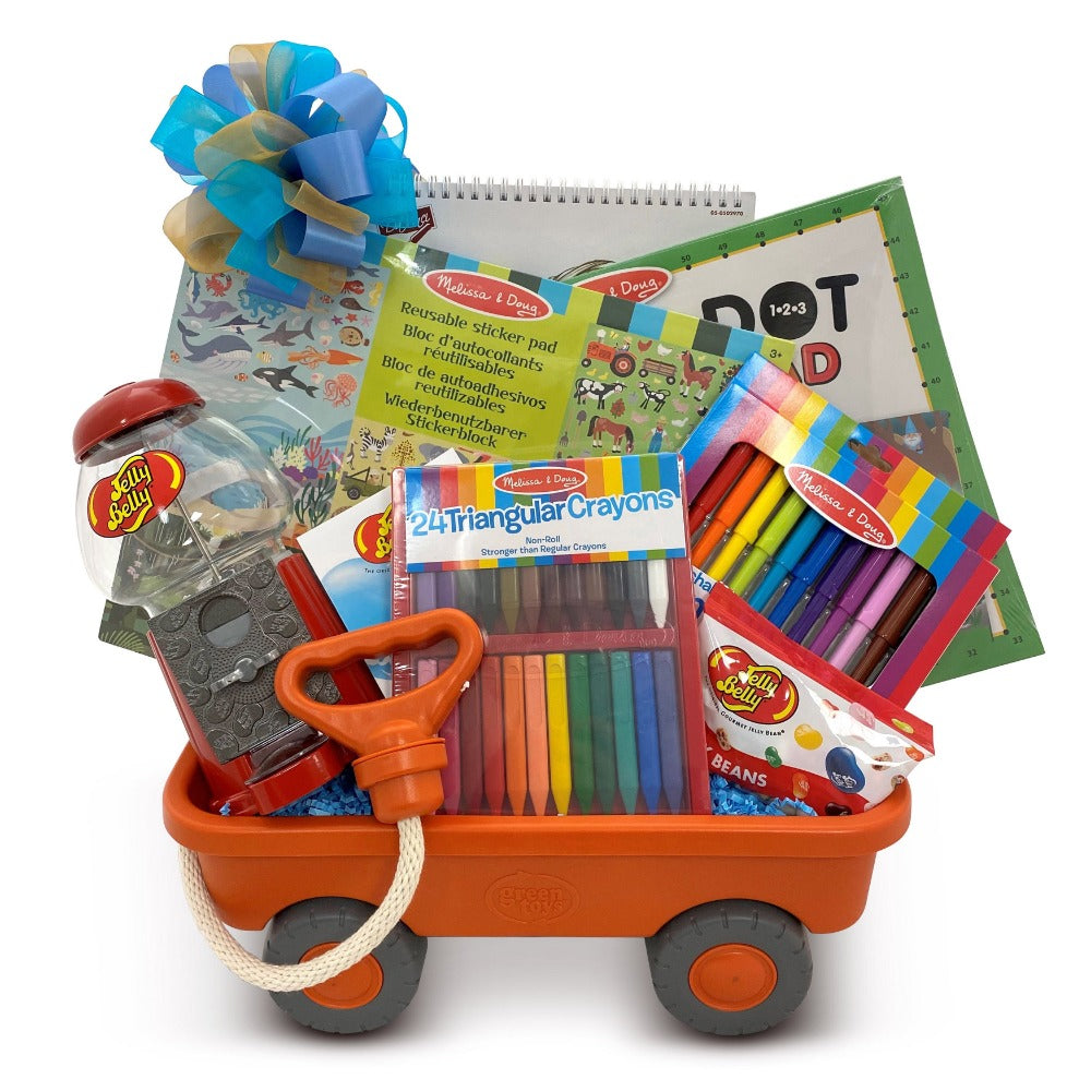 Wagon Full Of Fun Boys Toy Gift Basket