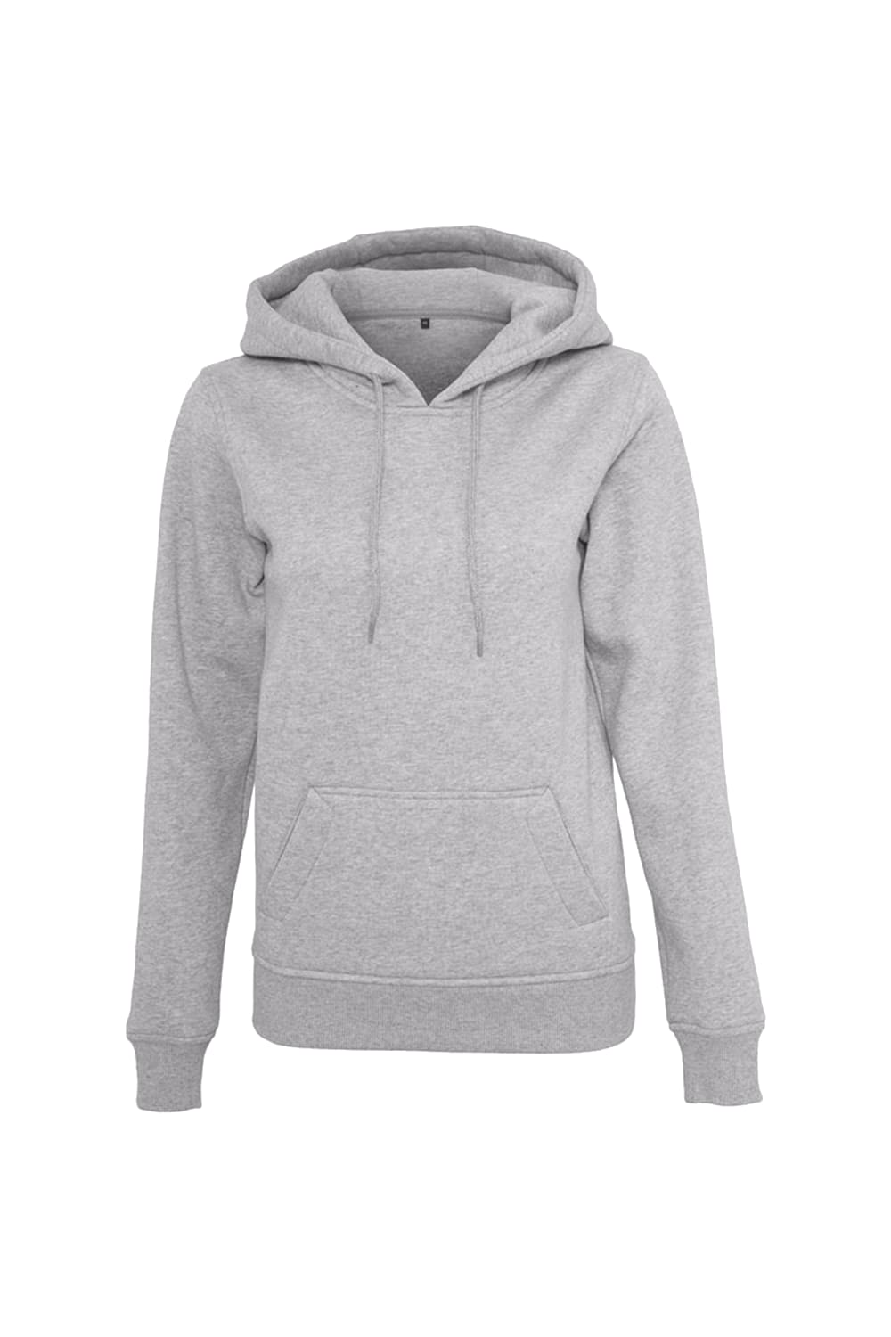 Build Your Brand Womens/Ladies Heavy Pullover Hoodie (Heather Gray)