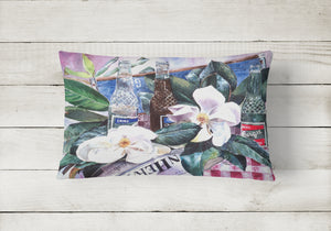 12 in x 16 in  Outdoor Throw Pillow Barq's and Magnolia Canvas Fabric Decorative Pillow