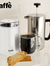 Load image into Gallery viewer, Kaffe Electric Coffee Grinder - 14 Cup (3.5oz) with Cleaning Brush. Easy On/Off - White