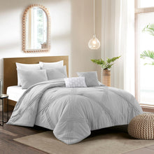 Load image into Gallery viewer, Grace Living - Caitlynn Polyester 5pc Comforter Set With 2 Pillow Shams, 2 Decorative Pillows, 1 Comforter