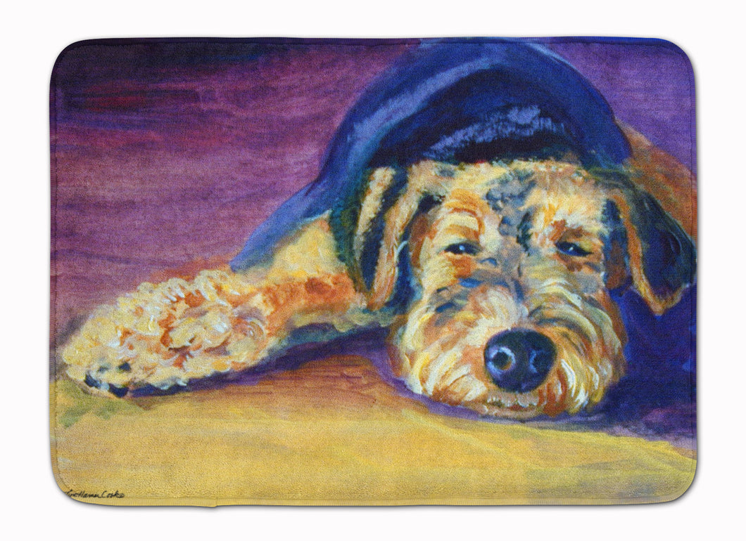 19 in x 27 in Snoozer Airedale Terrier Machine Washable Memory Foam Mat