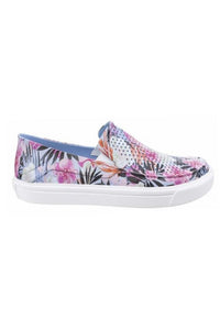 Womens/Ladies Citilane Roka Graphic Slip On shoes (Tropical Floral)