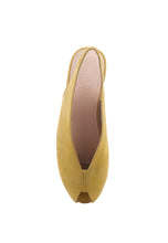 Load image into Gallery viewer, Oriana Mustard Slingback Flat Sandals