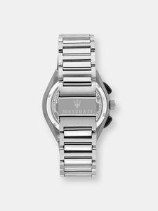 Maserati Men's Triconic R8873639002 Silver Stainless-Steel Quartz Dress Watch