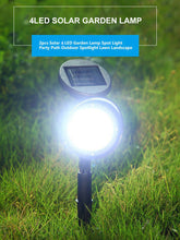 Load image into Gallery viewer, 6 Pks Solar 4 LED Adjustable Spot Lights Pathway Driveway Lawn