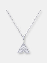 Load image into Gallery viewer, Skyscraper Triangle Diamond Pendant In Sterling Silver