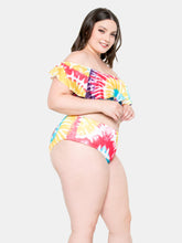 Load image into Gallery viewer, Tie-Dye Ruffle Bikini Set