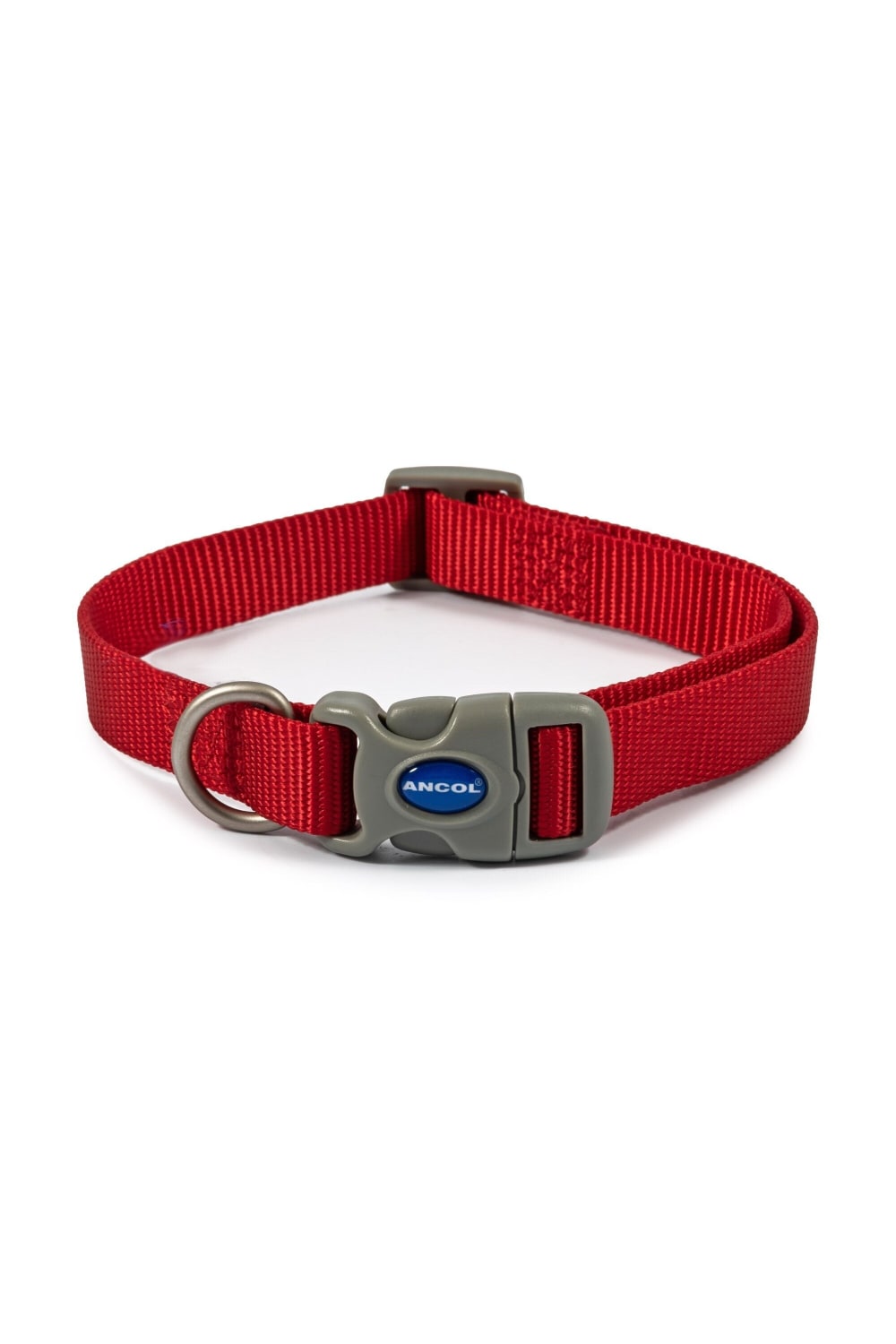 Ancol Viva Adjustable Dog Collar (Red) (17.72in - 27.56in)