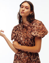 Load image into Gallery viewer, Gabby Puff Sleeve Shirt Dress