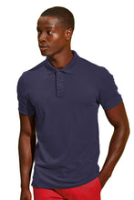 Load image into Gallery viewer, Asquith &amp; Fox Mens Infinity Stretch Polo Shirt (Navy)