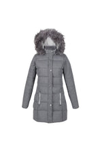 Load image into Gallery viewer, Womens/Ladies Della Wool Effect Insulated Parka - Cyberspace Marl