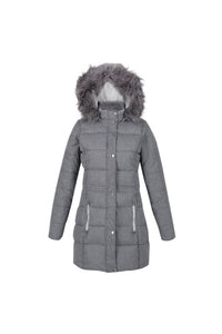 Womens/Ladies Della Wool Effect Insulated Parka - Cyberspace Marl