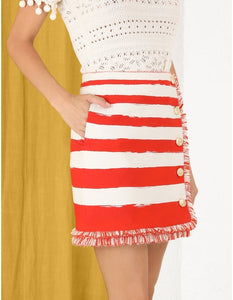 Postcard Striped Skirt