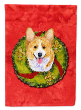 Load image into Gallery viewer, Corgi Cristmas Wreath Garden Flag 2-Sided 2-Ply