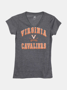 J.America Women's Virginia Cavaliers Distressed School Arch Grand Slam Graphic T-Shirt