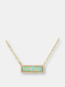 Reflection Opal Bar Necklace