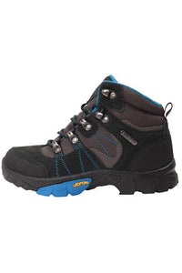 Childrens/Kids Edinburgh Waterproof Suede Walking Boots - Blue/Brown/Black