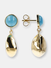 Load image into Gallery viewer, Drop Earrings With Turquoise Gemstone