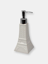 Load image into Gallery viewer, Le Bain Paris  Eiffel Tower 4 Piece Ceramic Bath Accessory Set, White