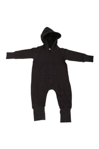 Babybugz Plain Baby All In One / Sleepsuit (Black)