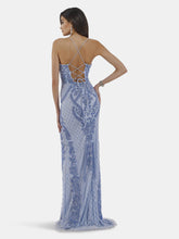 Load image into Gallery viewer, Lara 29577 - Scoop Neck, Lace Up Open Back Dress