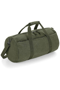 Bagbase Vintage Canvas Barrel Bag (Vintage Military Green) (One Size)