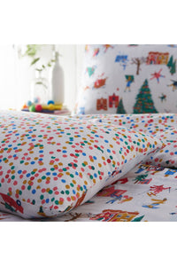 Christmas Duvet Set - White/Green/Red - King